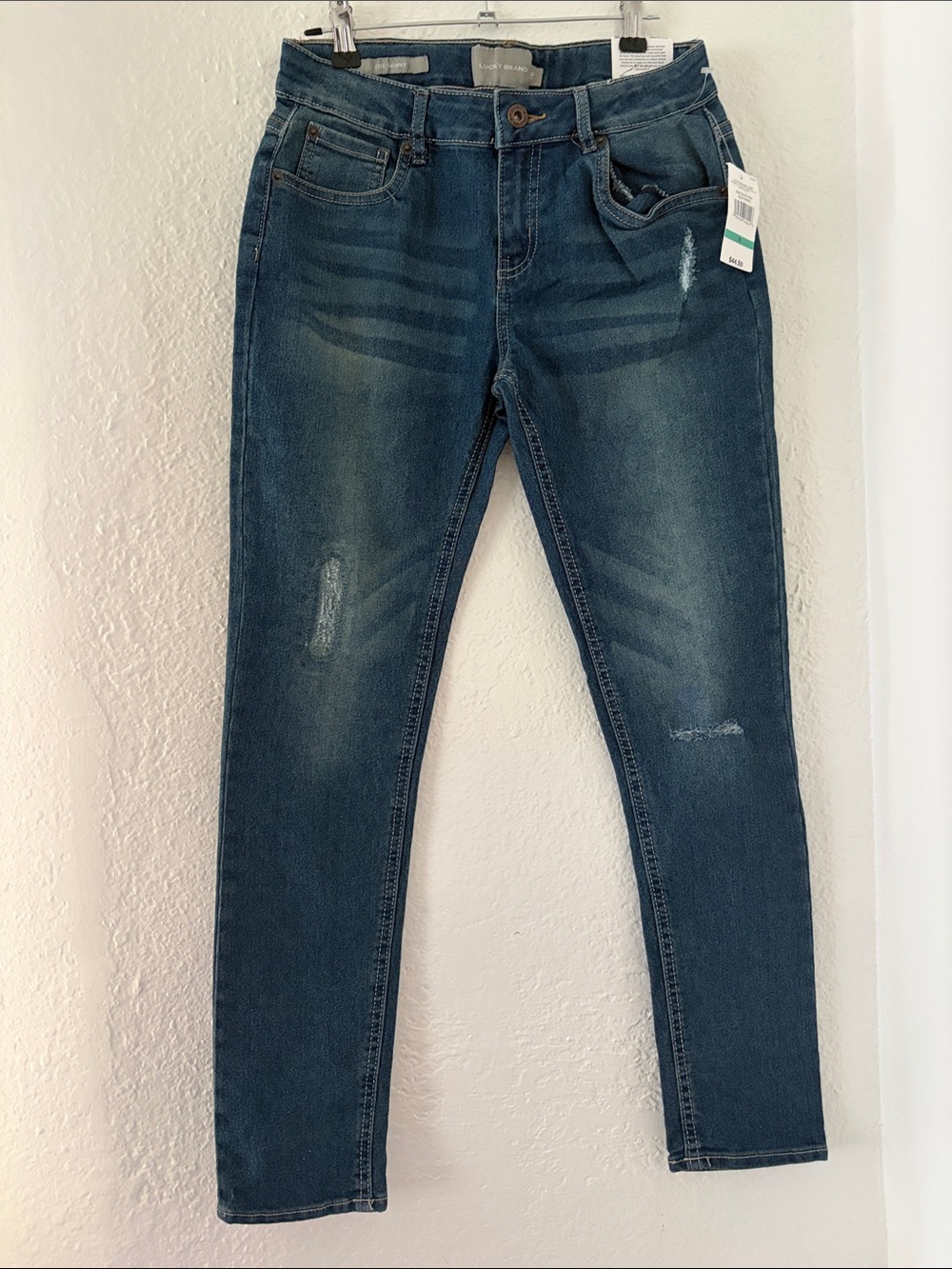 Lucky Brand Womens Dark Blue Skinny Jeans
